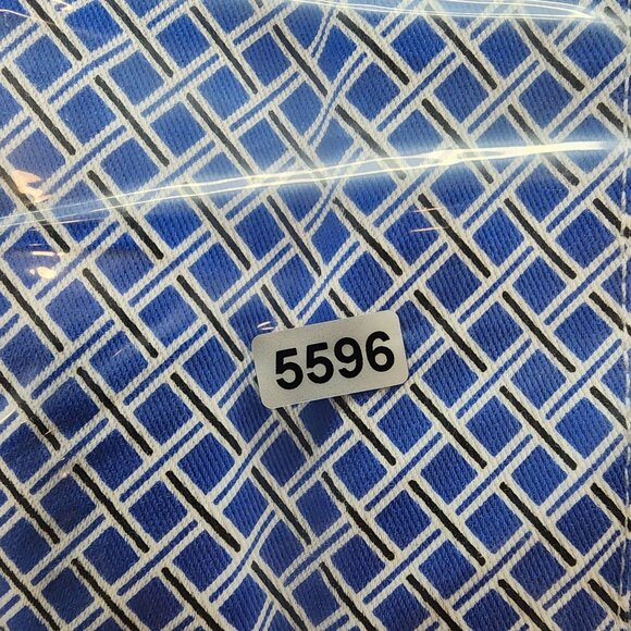 Women's Blue & White Rafaella Comfort Geometric Patterned Pants Stretch Size 10 - Picture 13 of 13